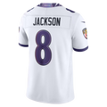 Choea B.Ravens #8 Lamar Jackson White Vapor F.U.S.E. Stitched Limited Jerseys