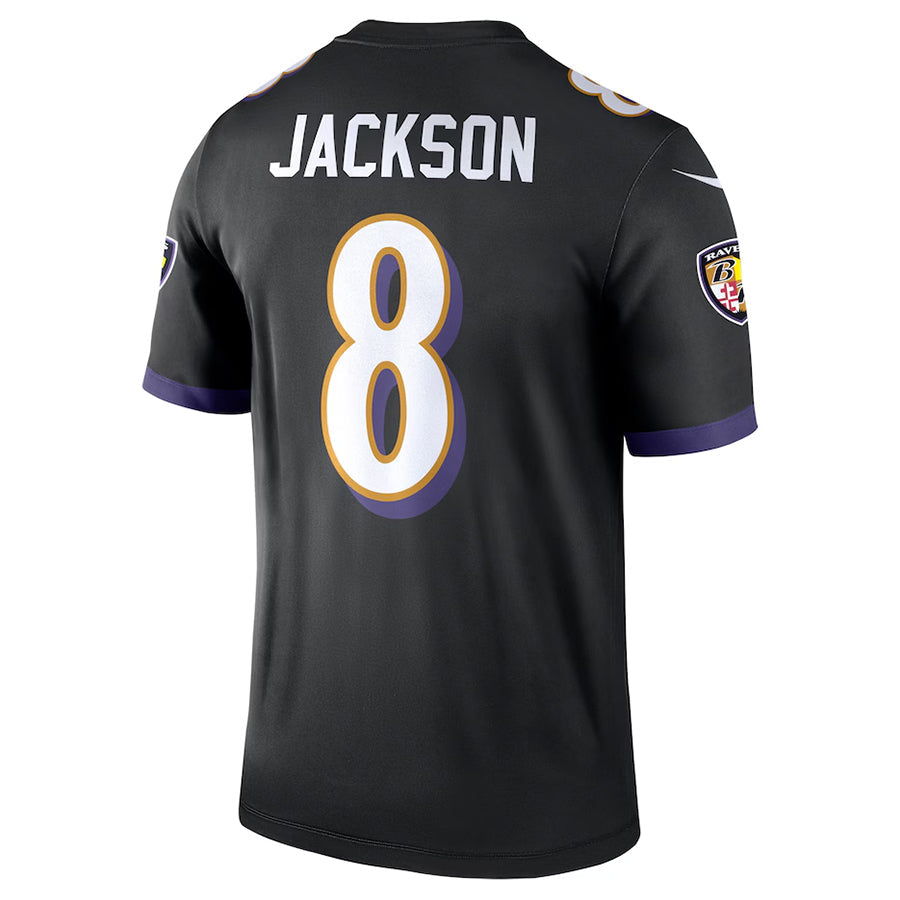 Choea B.Ravens #8 Lamar Jackson Player Black Legend Performance Stitched Jerseys