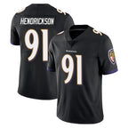 Choea B.Ravens #91 Trey Hendrickson Player Black Vapor Untouchable Limited Home Stitched Jerseys