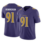 Choea B.Ravens #91 Trey Hendrickson Player Purple Vapor F.U.S.E. Limited Game Stitched Jerseys