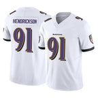 Choea B.Ravens #91 Trey Hendrickson Player White Vapor F.U.S.E. Limited Stitched Jerseys