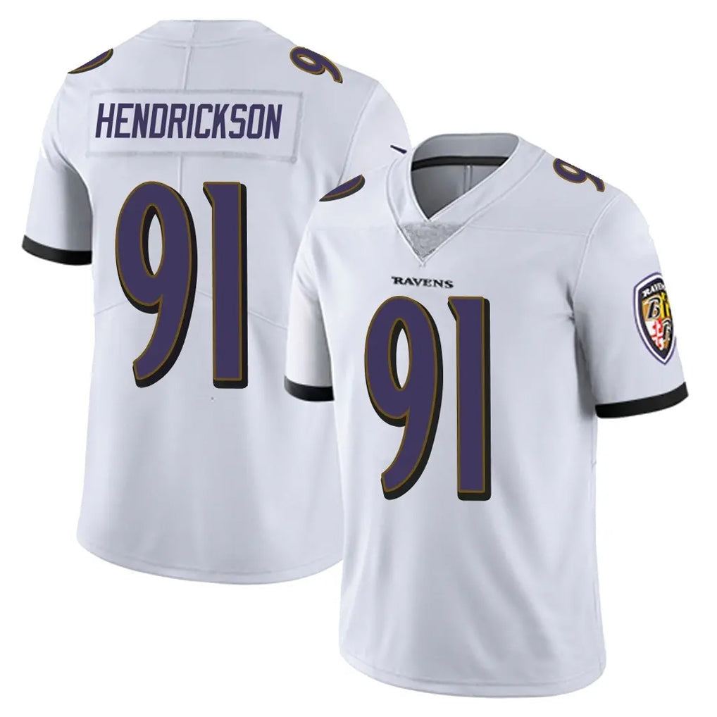 Choea B.Ravens #91 Trey Hendrickson Player White Vapor Untouchable Game Stitched Jerseys