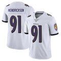 Choea B.Ravens #91 Trey Hendrickson Player White Vapor Untouchable Game Stitched Jerseys