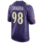 Choea B.Ravens #98 Tony Siragusa Player Purple Alternate Home Game Stitched Jerseys
