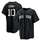 Choea B.Red Sox #10 Trevor Story Player Black Home Game Stitched Jerseys