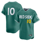 Choea B.Red Sox #10 Trevor Story Player Green City Connect Limited Home Game Stitched Jerseys