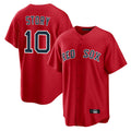 Choea B.Red Sox #10 Trevor Story Player Red Home Game Stitched Jerseys