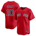 Choea B.Red Sox #10 Trevor Story Player Red Limited Home Game Stitched Jerseys