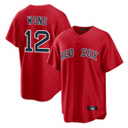 Choea B.Red Sox #12 Connor Wong Player Red Home Game Stitched Jerseys