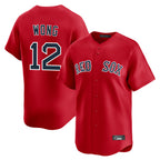 Choea B.Red Sox #12 Connor Wong Player Red Limited Home Game Stitched Jerseys