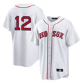 Choea B.Red Sox #12 Connor Wong Player White Home Game Stitched Jerseys