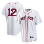 Choea B.Red Sox #12 Connor Wong Player White Home Game Stitched Jerseys