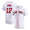 Choea B.Red Sox #12 Connor Wong Player White Limited Elite Home Game Stitched Jerseys