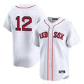 Choea B.Red Sox #12 Connor Wong Player White Limited Home Game Stitched Jerseys