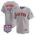 Choea B.Red Sox #19 Roman Anthony Player Gray Road USA 250 Fourth of July Limited Home Game Stitched Jerseys