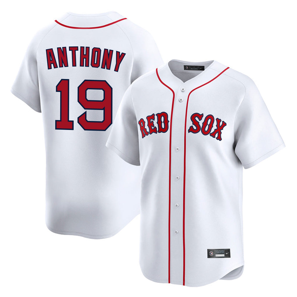 Choea B.Red Sox #19 Roman Anthony Player White Limited Home Game Stitched Jerseys