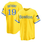 Choea B.Red Sox #19 Roman Anthony Player Yellow Home Game Stitched Jerseys