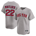 Choea B.Red Sox #22 Garrett Whitlock Player Gray Road Limited Home Game Stitched Jerseys
