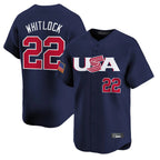 Choea B.Red Sox #22 Garrett Whitlock Player Navy USA World Classic Home Game Stitched Jerseys