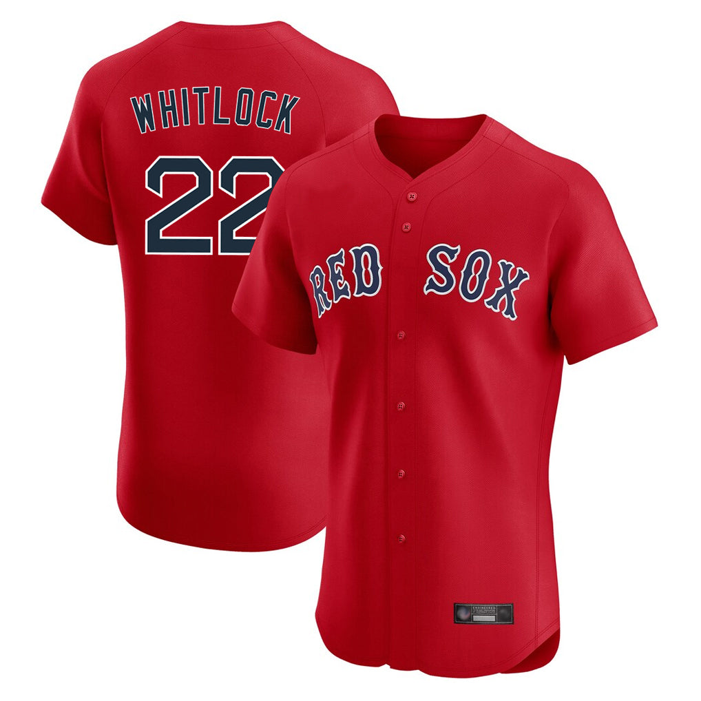 Choea B.Red Sox #22 Garrett Whitlock Player Red Limited Elite Home Game Stitched Jerseys