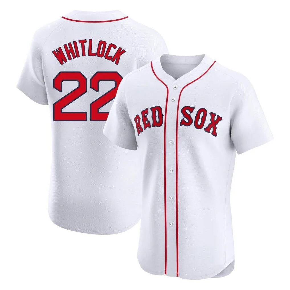 Choea B.Red Sox #22 Garrett Whitlock Player White Limited Elite Home Game Stitched Jerseys