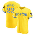 Choea B.Red Sox #22 Garrett Whitlock Player Yellow Limited Elite Home Game Stitched Jerseys