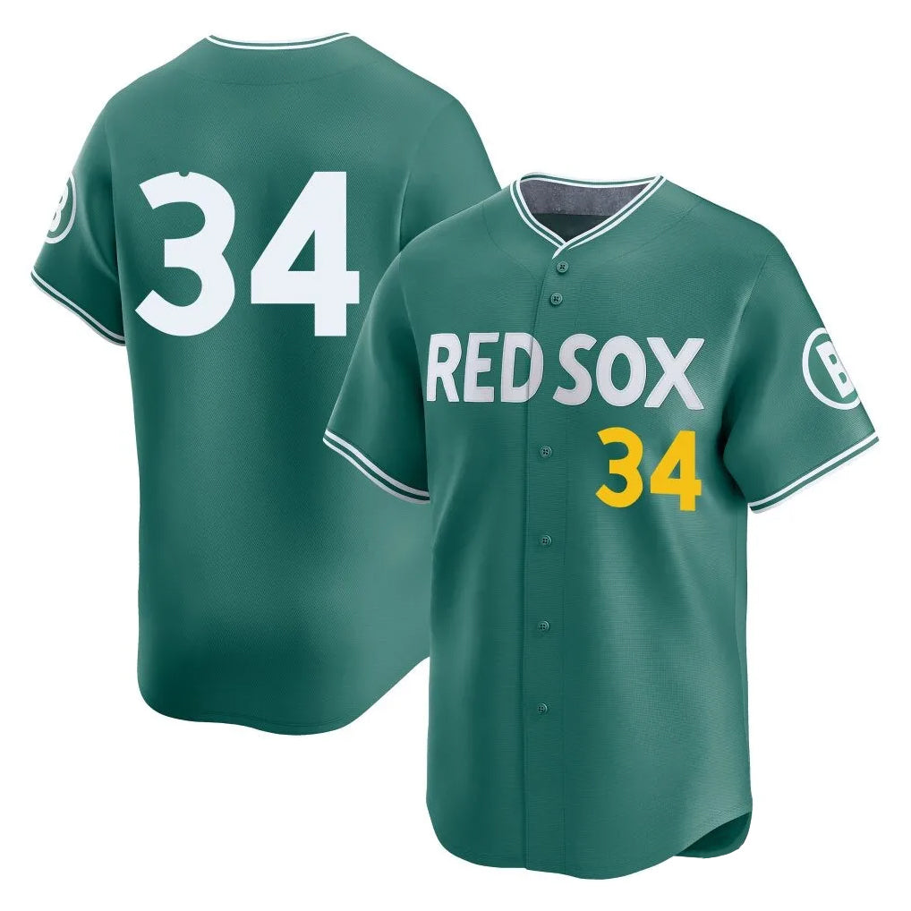 Choea B.Red Sox #34 David Ortiz Player Green City Connect Limited Home Game Stitched Jerseys
