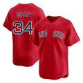 Choea B.Red Sox #34 David Ortiz Player Red Limited Home Game Stitched Jerseys