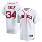 Choea B.Red Sox #34 David Ortiz Player White Limited Home Game Stitched Jerseys