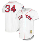 Choea B.Red Sox #34 David Ortiz Player White Mitchell & Ness Cooperstown Collection Mesh Home Stitched Jerseys