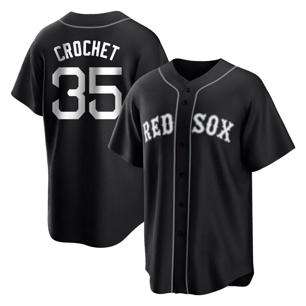 Choea B.Red Sox #35 Garrett Crochet Player Black Home Game Stitched Jerseys