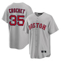 Choea B.Red Sox #35 Garrett Crochet Player Gray Road Home Game Stitched Jerseys