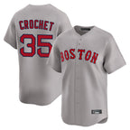 Choea B.Red Sox #35 Garrett Crochet Player Gray Road Limited Home Game Stitched Jerseys