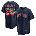 Choea B.Red Sox #35 Garrett Crochet Player Navy Home Game Stitched Jerseys