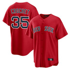 Choea B.Red Sox #35 Garrett Crochet Player Red Home Game Stitched Jerseys