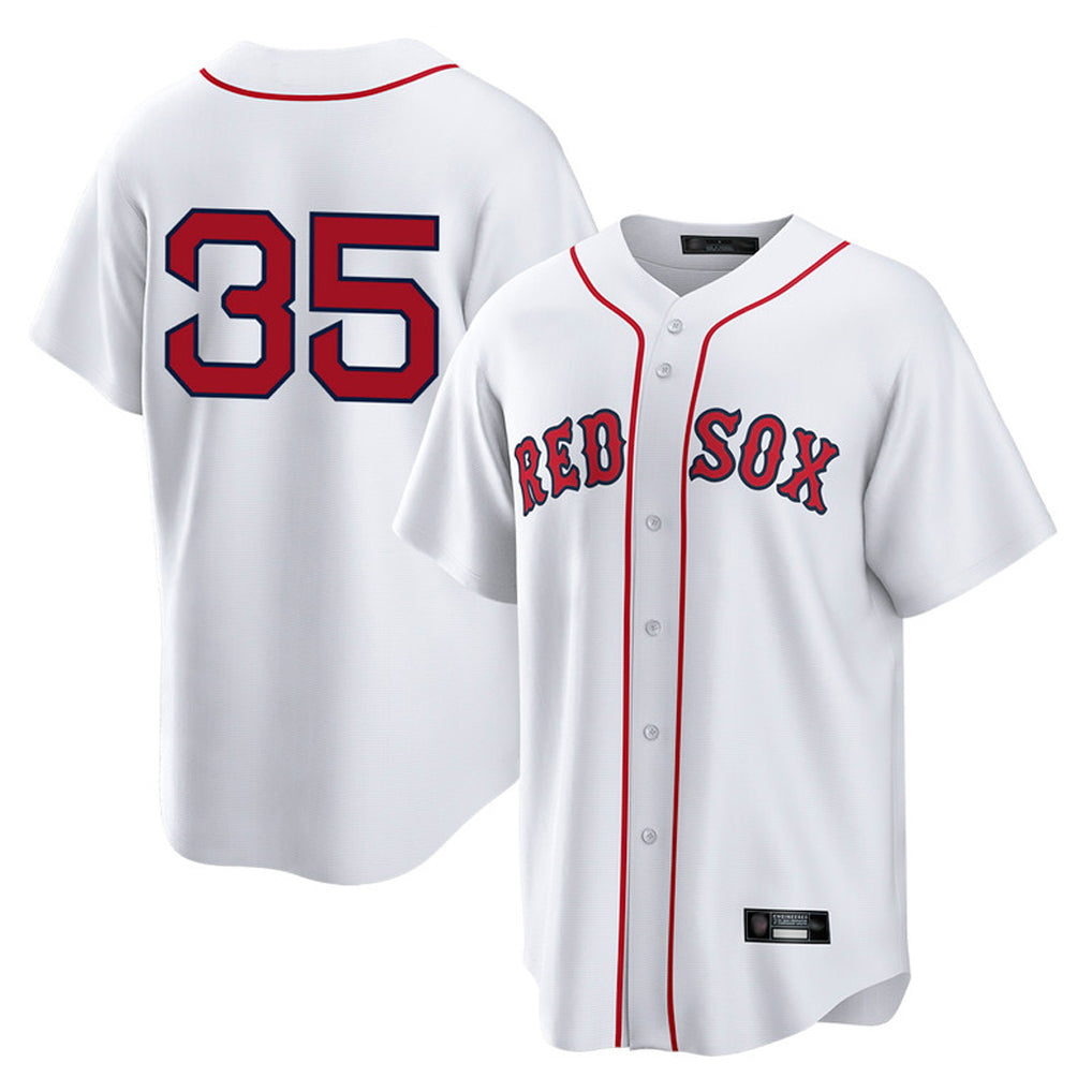 Choea B.Red Sox #35 Garrett Crochet Player White Home Game Stitched Jerseys