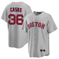 Choea B.Red Sox #36 Triston Casas Player Gray Road Home Game Stitched Jersey