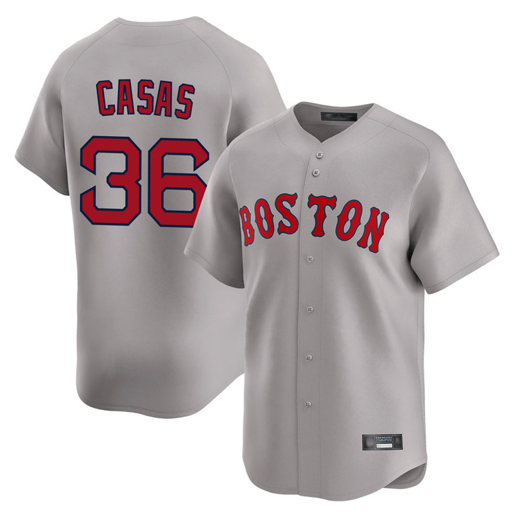 Choea B.Red Sox #36 Triston Casas Player Gray Road Limited Home Game Stitched Jersey