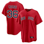 Choea B.Red Sox #36 Triston Casas Player Red Home Game Stitched Jersey