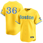 Choea B.Red Sox #36 Triston Casas Player Yellow Limited Home Game Stitched Jersey