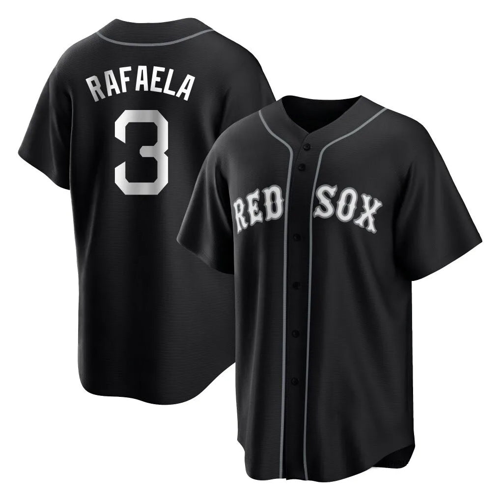 Choea B.Red Sox #3 Ceddanne Rafaela Player Black Home Game Stitched Jerseys