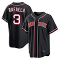 Choea B.Red Sox #3 Ceddanne Rafaela Player Black Out Home Game Stitched Jerseys