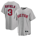 Choea B.Red Sox #3 Ceddanne Rafaela Player Gray Road Home Game Stitched Jersey