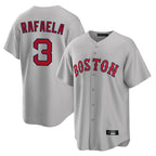 Choea B.Red Sox #3 Ceddanne Rafaela Player Gray Road Home Game Stitched Jersey