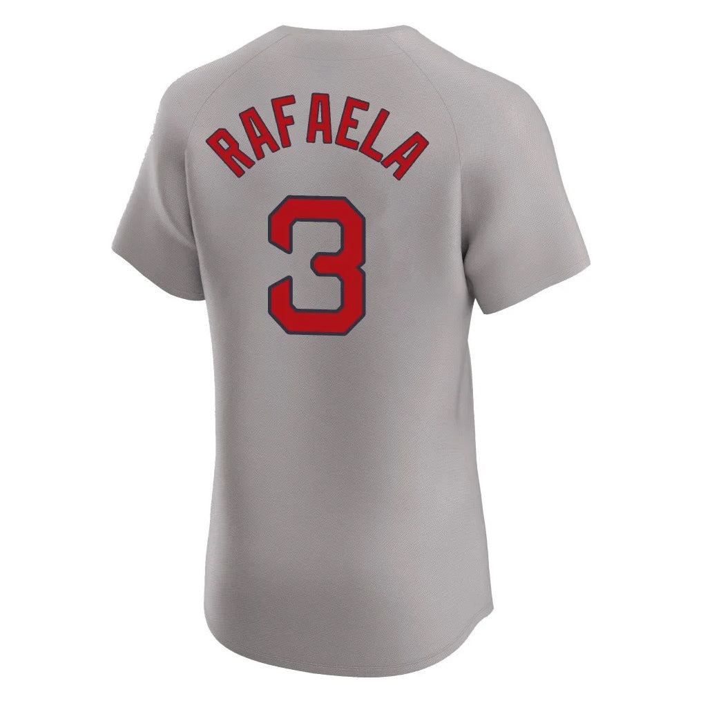 Choea B.Red Sox #3 Ceddanne Rafaela Player Gray Road Limited Elite Home Game Stitched Jerseys