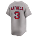 Choea B.Red Sox #3 Ceddanne Rafaela Player Gray Road Limited Home Game Stitched Jerseys