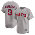 Choea B.Red Sox #3 Ceddanne Rafaela Player Gray Road Limited Home Game Stitched Jersey