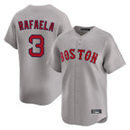 Choea B.Red Sox #3 Ceddanne Rafaela Player Gray Road Limited Home Game Stitched Jersey