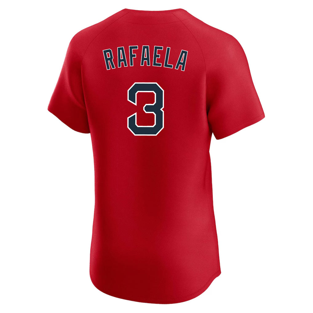 Choea B.Red Sox #3 Ceddanne Rafaela Player Red Limited Elite Home Game Stitched Jerseys