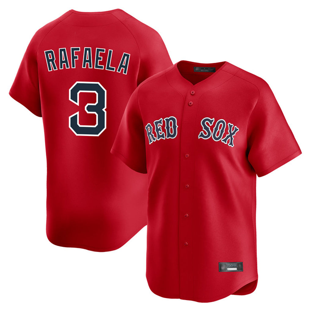 Choea B.Red Sox #3 Ceddanne Rafaela Player Red Limited Home Game Stitched Jersey